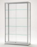 abschließbare Schiebetüren-Messevitrine