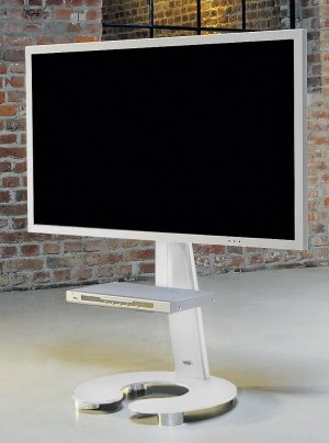 60-Zoll-Fernseher-Standfuß mit Laufrollen