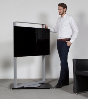 TV-Standfuß Stahl massiv um 200° drehbar TV-Standfuß Stahl massiv um 200° drehbar