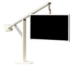 drehbarer 60-Zoll-TV-Standfuß mit höhenverstellbaren Schwenkarm