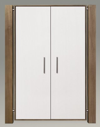 exklusiver Nussbaum-Schlafzimmerschrank