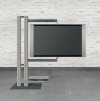 Edelstahl-TV-Standfuß